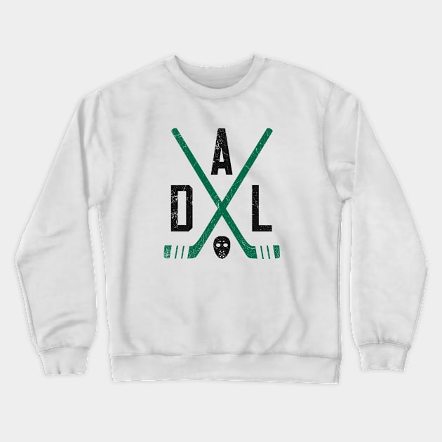 DAL Retro Sticks - White Crewneck Sweatshirt by KFig21